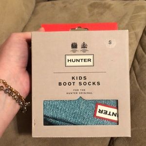 Hunter Small Blue fleece boot socks 🧦